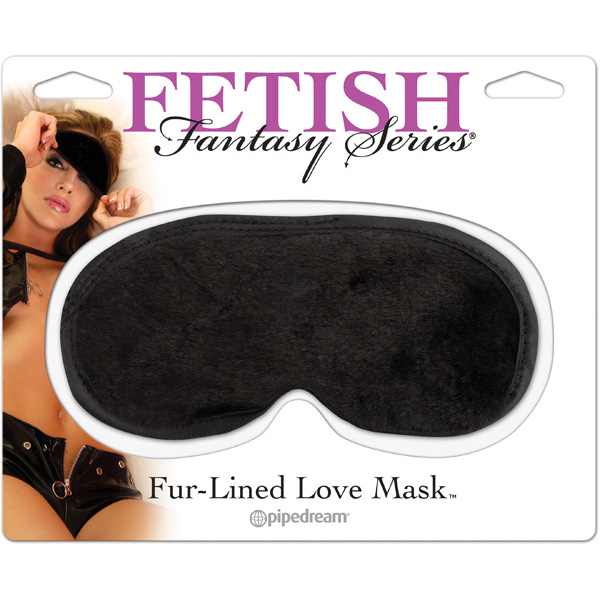 Fetish Fantasy Series Fur Lined Love Mask Black